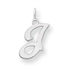 Sterling Silver Stamped Initial J