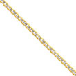 10k Gold 3mm Pave Anchor Bracelet 7"