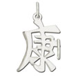 Sterling Silver "Health" Kanji Chinese Symbol Charm