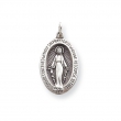 Sterling Silver Antiqued Miraculous Medal