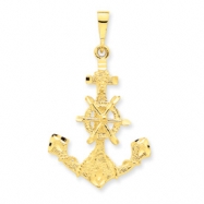 Picture of 14k Large Anchor w/ Wheel Charm