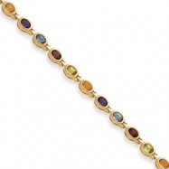 Picture of 14k Gemstone Rainbow Bracelet
