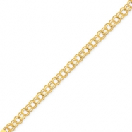 Picture of 14k Doubl Link Charm Bracelet
