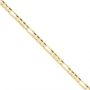 Picture of 14k 4.5mm Concave Open Figaro Chain bracelet