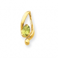 Picture of 14k 8x6mm Oval Peridot Slide