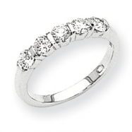 Picture of 14k White Gold A Diamond anniversary band