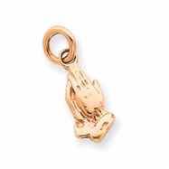 Picture of 14k Rose Gold Praying Hands Charm