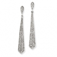 Picture of 14k White Gold Diamond Dangle Earrings