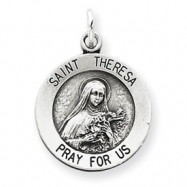 Picture of Sterling Silver St. Theresa Medal