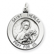 Picture of Sterling Silver St. Theresa Medal
