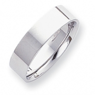Picture of Platinum 6mm Flat Size 6 Wedding Band ring