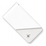 Picture of Silver-plated & Rhodium Star .001ct. Diamond Money Clip