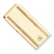 Picture of Gold-plated Star Cut .001ct Diamond Hinged Money Clip