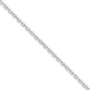 Picture of 14k White Gold 3mm D/C Cable Chain