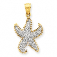 Picture of 14k Diamond Starfish Pendant