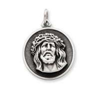 Picture of Sterling Silver Antiqued Ecce Homo Medal