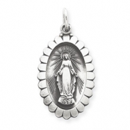 Picture of Sterling Silver Antiqued  Miraculous Medal