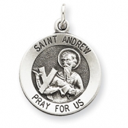 Picture of Sterling Silver Antiqued Saint Andrew Medal