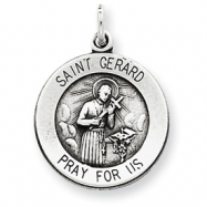 Picture of Sterling Silver Antiqued Saint Gerard Medal