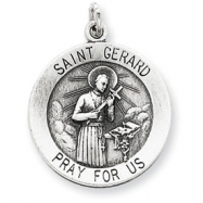 Picture of Sterling Silver Antiqued Saint Gerard Medal