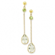 Picture of 14K Peridot and Green Amethyst Post Earrings