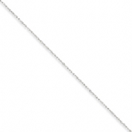 Picture of 10k White Gold .8mm Polished Lite Baby Rope Chain