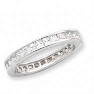 Picture of Sterling Silver CZ Eternity Band ring