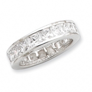 Picture of Sterling Silver CZ Eternity Band ring