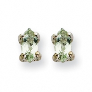 Picture of 14kw 5X2.5mm Marquise Green Amethyst Earring