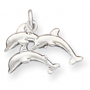 Picture of Sterling Silver Dolphins Charm