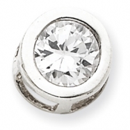 Picture of Sterling Silver Round CZ Chain Slide