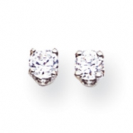 Picture of 14k White Gold A Diamond stud earring