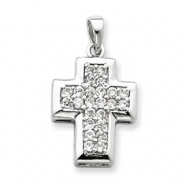 Picture of Sterling Silver CZ Cross Pendant