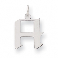 Picture of Sterling Silver Medium Artisian Block Initial H Charm