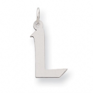Picture of Sterling Silver Medium Artisian Block Initial L Charm