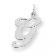 Picture of Sterling Silver Large Fancy Script Initial G Charm