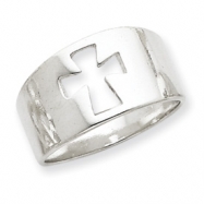 Picture of Sterling Silver Cross Cutout Ring