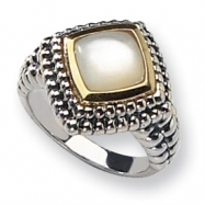 Picture of Sterling Silver w/14k Mother of Pearl Ring