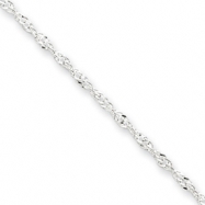 Picture of Sterling Silver Singapore w/ext Anklet