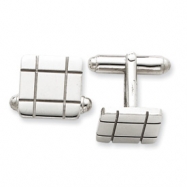 Picture of Sterling Silver Grooved Design Cuff Links