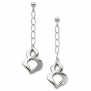 Picture of Sterling Silver Fancy Chain Dangle Post Earrings