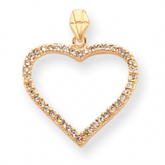 Picture of 18in Gold-plated CZ Heart Necklace chain