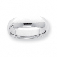 Picture of Platinum 8mm Half-Round Comfort Fit Lightweight Band ring