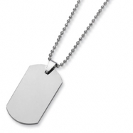 Picture of Tungsten Polished Dog Tag Necklace chain