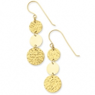 Picture of 14K 3-Tier Circle Drop Dangle Earring