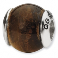 Picture of Sterling Silver Reflections Tiger's Eye Stone Bead