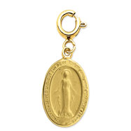 Picture of 14K Gold Miraculous Medal Charm