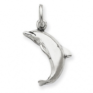 Picture of Sterling Silver Antiqued Dolphin Charm