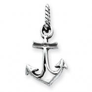 Picture of Sterling Silver Antiqued Anchor Pendant