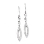 Picture of Sterling Silver & CZ Fancy Dangle Earrings